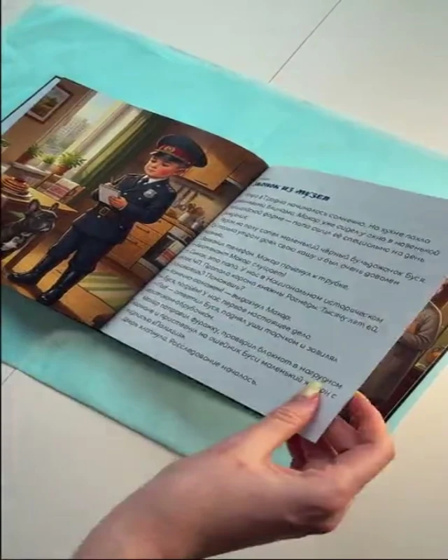 Реальный разворот готовой персональной книги-детектива